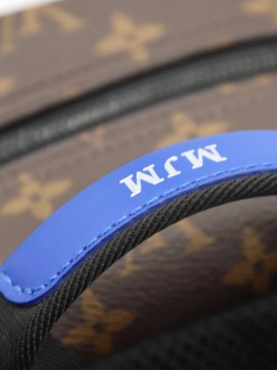 Louis Vuitton Monogram Macassar Dean Brown Blue Backpack main image 12